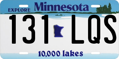MN license plate 131LQS