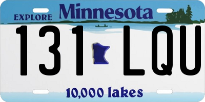MN license plate 131LQU