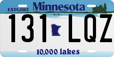 MN license plate 131LQZ