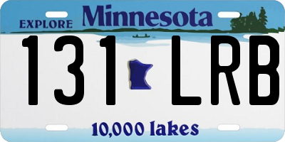 MN license plate 131LRB