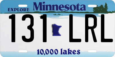 MN license plate 131LRL