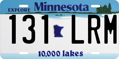 MN license plate 131LRM