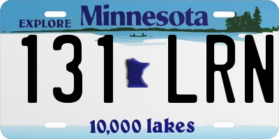 MN license plate 131LRN