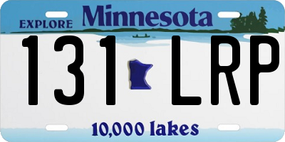 MN license plate 131LRP