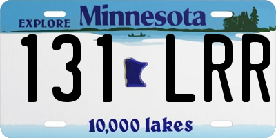 MN license plate 131LRR