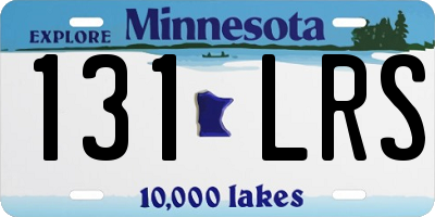 MN license plate 131LRS