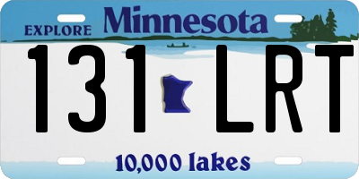 MN license plate 131LRT