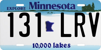 MN license plate 131LRV