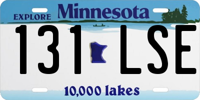 MN license plate 131LSE