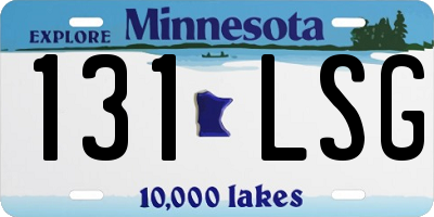 MN license plate 131LSG