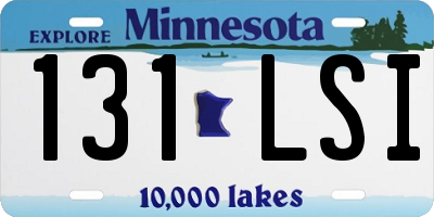 MN license plate 131LSI