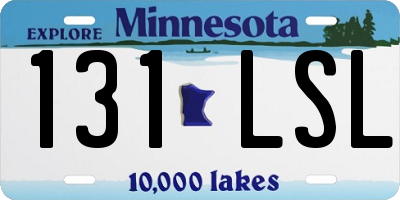 MN license plate 131LSL