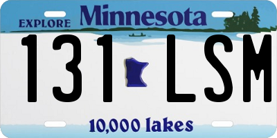 MN license plate 131LSM