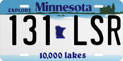 MN license plate 131LSR