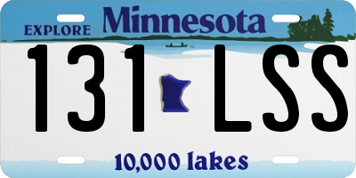 MN license plate 131LSS
