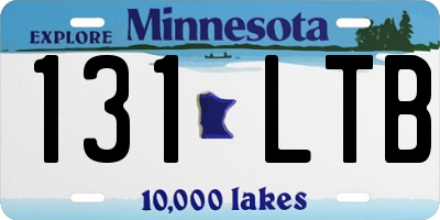 MN license plate 131LTB