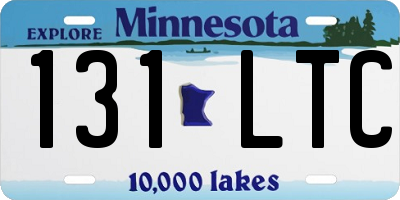 MN license plate 131LTC