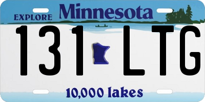 MN license plate 131LTG
