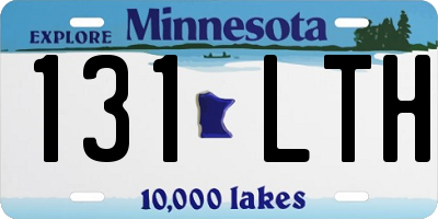 MN license plate 131LTH