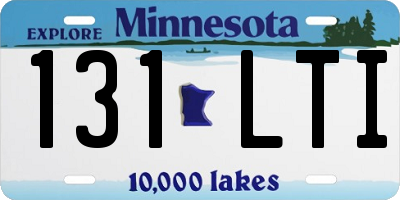 MN license plate 131LTI
