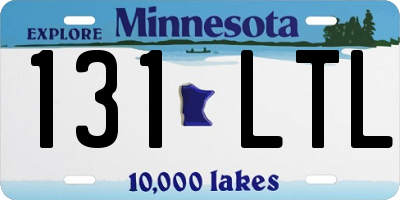 MN license plate 131LTL