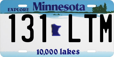 MN license plate 131LTM