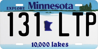 MN license plate 131LTP