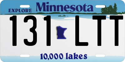 MN license plate 131LTT