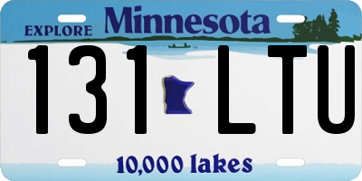 MN license plate 131LTU