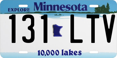 MN license plate 131LTV