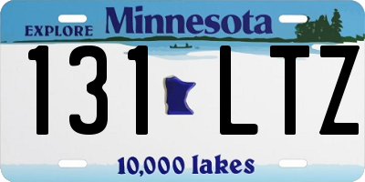 MN license plate 131LTZ