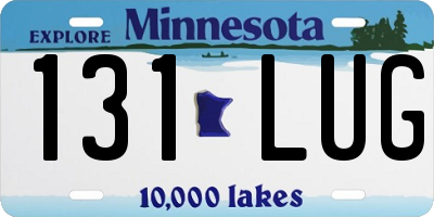 MN license plate 131LUG