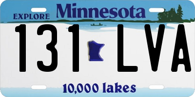MN license plate 131LVA