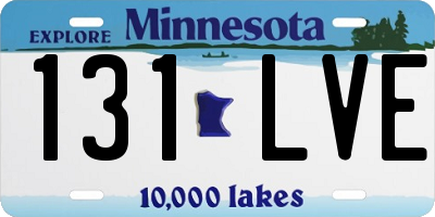 MN license plate 131LVE