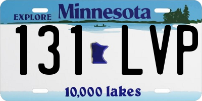 MN license plate 131LVP