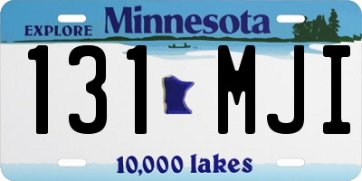 MN license plate 131MJI