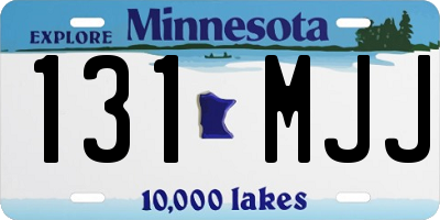 MN license plate 131MJJ