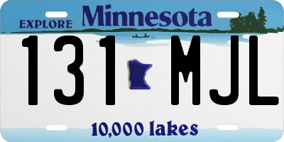 MN license plate 131MJL