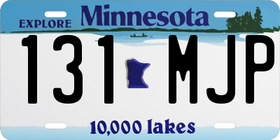 MN license plate 131MJP