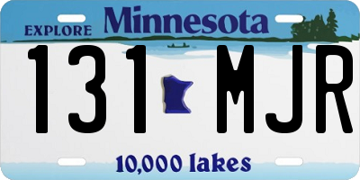 MN license plate 131MJR