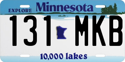MN license plate 131MKB