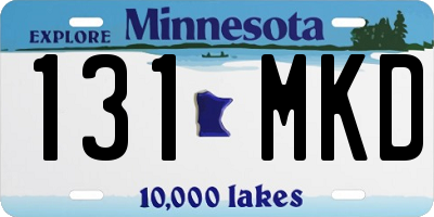 MN license plate 131MKD