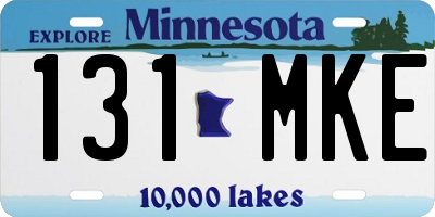 MN license plate 131MKE