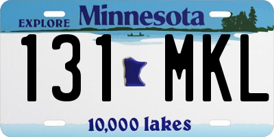 MN license plate 131MKL