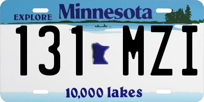 MN license plate 131MZI