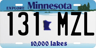 MN license plate 131MZL