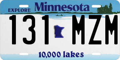 MN license plate 131MZM