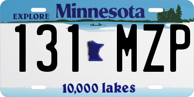 MN license plate 131MZP