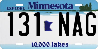 MN license plate 131NAG