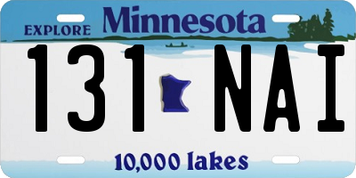 MN license plate 131NAI